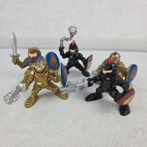 Vintage Imaginext Great Adventure Castle Black Gold Knights Figures Lot of 5